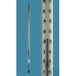 Amarell® Termómetro con NS 14, -10 + 250:1 °C, relleno especial azul, profundidad de inmersión 137 mm