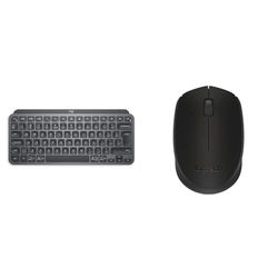 Logitech MX Keys Mini Minimalist Wireless Illuminated Keyboard, Compact, Bluetooth & M171 Wireless Mouse for PC, Mac, Laptop, 2.4 GHz with USB Mini Receiver