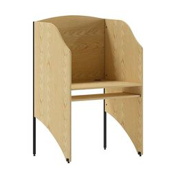 Flash Furniture Starter Study Carrel in finitura rovere 49-5/8 in. X 32-5/8 in.