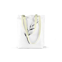 Bonamaison Printed Tote Bag, Reusable Grocery Bag, Shopping Bag, Machine Washable, Foldable, Canvas Cloth Bag with Handles, Size: 34x40 Cm