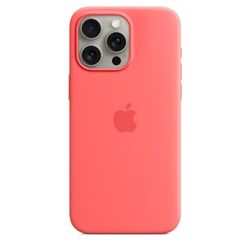 Apple iPhone 15 Pro Max Silicone Case with MagSafe - Guava ​​​​​​​