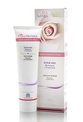 PuraNatura Simply Rose - Scrub Viso, Detergente, Tonificante, 100 ml
