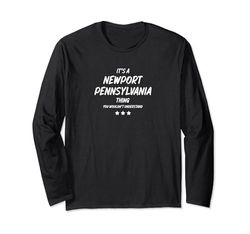 È UNA COSA DI NEWPORT PENNSYLVANIA Maglia a Manica