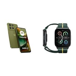 Motorola G15 Iguana Green 4+128 and Moto watch fit, PANTONE Trekking Green