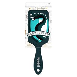 Harry Potter - Pneumatic Hair Brush - Paddle Brush, All Hair Types - Official Hogwarts School Accessory - Slytherin House