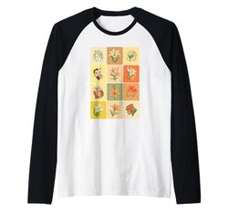Abstract Art Woman Lily Plant Gardening Botanist Garden Raglan Baseball Tee