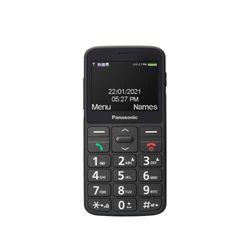 Panasonic KX-TU160EXB mobiele telefoon met basisfuncties voor senioren, SOS-knop voor noodoproepen, grote aparte toetsen, display met grote lettertypen en cijfers, zwart.