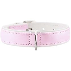 HUNTER Collare Modern Art 27/11 nickelSalilpelle Rosa/Bianco, 20,0-23,5 cm
