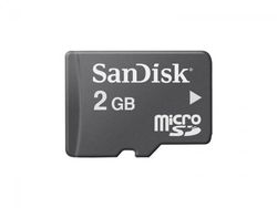 SanDisk Alleen 2 GB MicroSDHC-kaart - Standaard verpakking