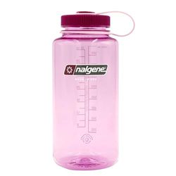 Nalgene Sustain Tritan - Botella de agua sin BPA hecha con material derivado del 50% de residuos de plástico, 32 onzas, boca ancha, Cosmo