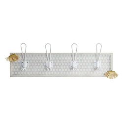 Appendiabiti da parete DKD Home Decor Metallo Legno Boho (57 x 7,5 x 17 cm)