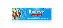 Ibuleve Pain Relief 5% Ibuprofen Gel, Clinically Proven, Anti-Inflammatory Relief for Joint Pain, Sprains, Backache, Muscular Pains and Sports Injuries, 50g