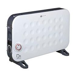 Drexon, 503200, elektrische mobiele verwarming, 2000 W, programmeerbaar op 24 uur, 68 x 69 x 13 cm, wit en zwart