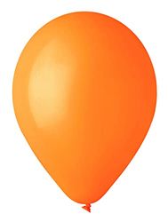 Pack 100 balloons in natural latex Premium Quality G120 (Ø 33cm / 13"), orange