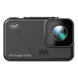 Telecamera DVR per auto PNI Voyager S2500 WiFi, 4K UHD, schermo da 2 pollici, registrazione ciclica, monitoraggio parcheggio, rilevamento del movimento, registrazione video e audio, alimentazione 12V/
