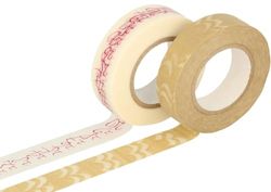 Classiky Washi-masking tape, 2 stuks, washi, maten en designs, gesorteerd A