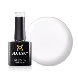 Bluesky Gel Nail Polish 10ml, Gweneira - 80516, White Gel Nail Polish for 21 Day Manicure, Requires Curing Under LED UV Nail Lamp