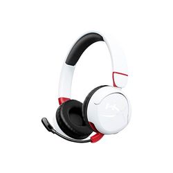 HyperX Cloud Mini Wireless - Auriculares gaming inalámbricos para niños, límite volumen 85dB, para PC/Switch/PS/Chromebook/Xbox/Móvil, Blanco