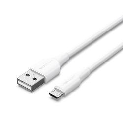 Watio Wave Cable usb - cable usb 2.0 tipo A a micro USB de 3 m, color blanco, alta durabilidad y transferencia de datos eficiente.*