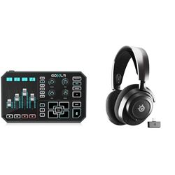 TC Helicon GoXLR Revolutionary Online Broadcaster Platform with 4-Channel Mixer, Motorized Faders & SteelSeries Arctis Nova 7 Wireless Multi-Platform Gaming Headset - Neodymium Magnetic Drivers