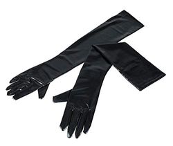 Cottelli Accessoires Women's Gloves Wet Look Black S-L