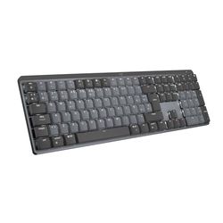 Logitech MX Teclado mecánico inalámbrico iluminado performance, teclas retroiluminadas, Bluetooth, USB-C, macOS, Windows, Linux, iOS, Android, Metal, US internacional QWERTY, Gris