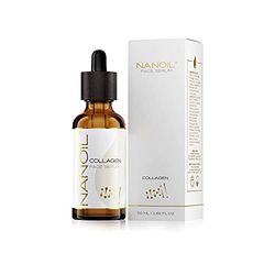 Ansiktsserum Med Kollagen Nanoil Collagen Face Serum 50ml - Utjämnande, Fyllande och Föryngrande Serum Rikt på Kollagen