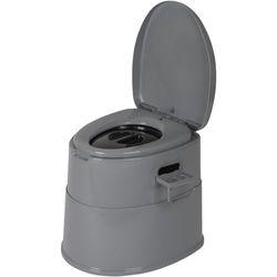 Bo-Camp 7 Litri, WC Portatile divisibile Unisex, Grigio, Taglia Unica
