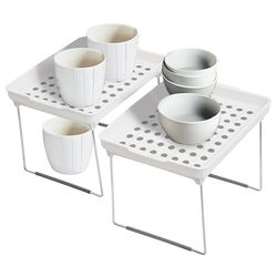 Premier Housewares Cabinet Racks, Grey/White, Regular