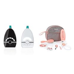 Babymoov Babyphone Audio Expert Care - Portée 1000 m - Labellisé Long Time & Trousse de Soin Bébé, Dès la Naissance, 9 Accessoires Dont Thermomètre Bain, Thermomètre