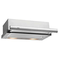 TEKA Campana Extractora Telescópica de 60 cm, Doble Turbina, 2 Velocidades, Acero Inoxidable, Instalación Recirculación, Modelo TL 6310