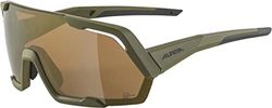 ALPINA Unisex - Volwassenen, ROCKET Q-LITE Sportbril, olive matt, One Size