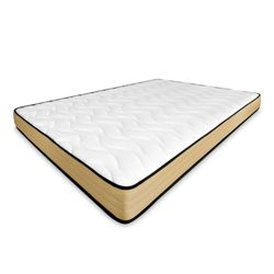 amuéblate online, 135 x 190 cm, Matelas viscoélastique Gold réversible, idéal gigognes ou Lits superposés, fermeté et Confort optimaux, mémoire de Forme Mousse de polyuréthane, Blanc