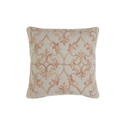 FUNDA COJIN ALGODON 50X1X50 BORDADO BEIGE