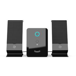 Mobility Lab - ML314006 - Altavoz PC 2.1 Multimedia - Sonido Rico, Bajo Potente, Botón de Volumen Integrado, Conexión Cable USB y Jack - Compatibilidad con macOS y Windows - Negro