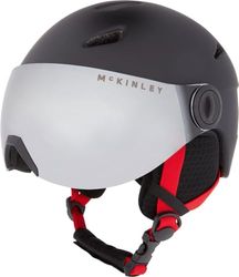 Mckinley Pulse S2 Visor HS-016 Esquí-Helm, Niños, Black/Red, M