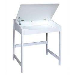 HOME DECO KIDS Charlie Bureau voor Kinderkamermeubels Decoratie, Hout - MDF, Wit, 55 x 45 x 48,8