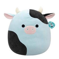 Squishmallows SQCR06652 Cillian de koe 50 cm, officiële Jazwares pluche, superzacht knuffeldier