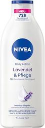NIVEA Balsam do ciała, lawendowy i pielęgnacyjny, krem do ciała o zapachu lawendy i głębokiej pielęgnacji serum do 72 h nawilżenia, balsam do ciała z olejkami pochodzenia naturalnego (400 ml)