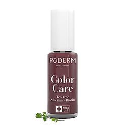 PODERM Swiss-Made Antifungal Nail Polish – Black Red | Breathable Treatment with Tea Tree, Silicon & Biotin | Strengthens, Repairs & Conceals Yellow, Brittle & Damaged Nails | Podiatrist-Developed