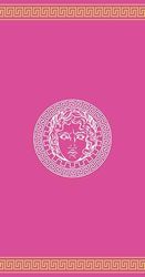 Miracle Home. Asciugamano in microfibra Atena Rosa, 100% poliestere, 75 x 145 cm. 15552