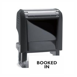 Booked in Stamp – Self Inking Black Ink Stamper – 24 x 7mm