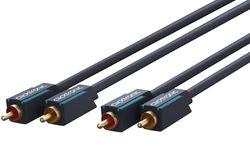 Clicktronic Casual cinch-coaxiale stereo audiokabel (2x cinch-stekker/2x cinch-stekker) 1 m