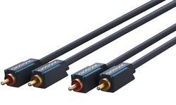 Clicktronic Casual RCA-koaxial stereo ljudkabel (2 x RCA-kontakt/2 x RCA-kontakter) 1 m