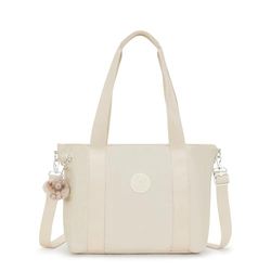 Kipling Asseni S, Bolso Pequeño con Bandolera Extraíble para Mujer, Beige Pearl, Talla única