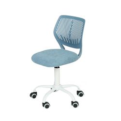 FurnitureR 360 Swivel Mesh Back Fabric Seat Height Adjustable Desk Chair Chaise d'écriture de Noël pour la rentrée Scolaire, Cadeau pour garçons et Filles, Tissu Polypropylène, D39xW40xH87cm