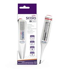 SCALA SC 1493 Flex Termometro Digitale, Bianco, 10 secondi, Display Classico