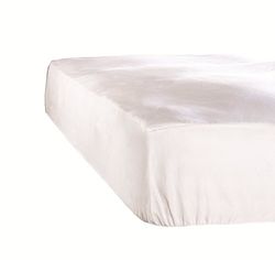 De Witte Lietaer Lençol de baixo ajustável Case Jersey, algodão, branco, rainha, 160 x 200 x 40 cm