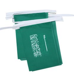 AZ FLAG - Saudi Arabia Bunting Flag - 20 Ft Garland with 20 Small Saudi Arabian Flags 8'' x 6'' - 100% Polyester String Pennant - 6 meters