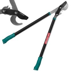 HYCHIKA Coupe Branche 74CM, Sécateur Long Manche, Taille Branche, Cisaille de Jardin, Diamètre de Coupe 2.5-3cm, Lames en Acier Trempé, Télescopique